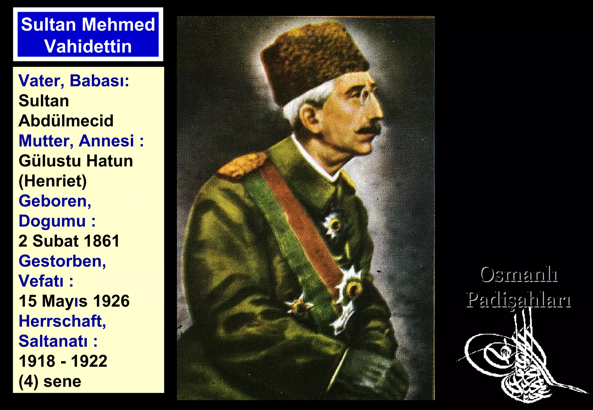 Osmanli padisahlari[1]poster için | PPT