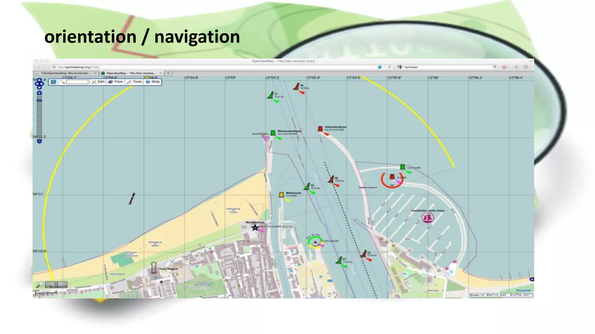 orientation / navigation
 