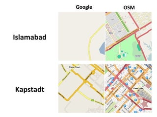 Islamabad Kapstadt Google OSM 