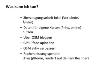 Openstreetmap BarCamp Wien