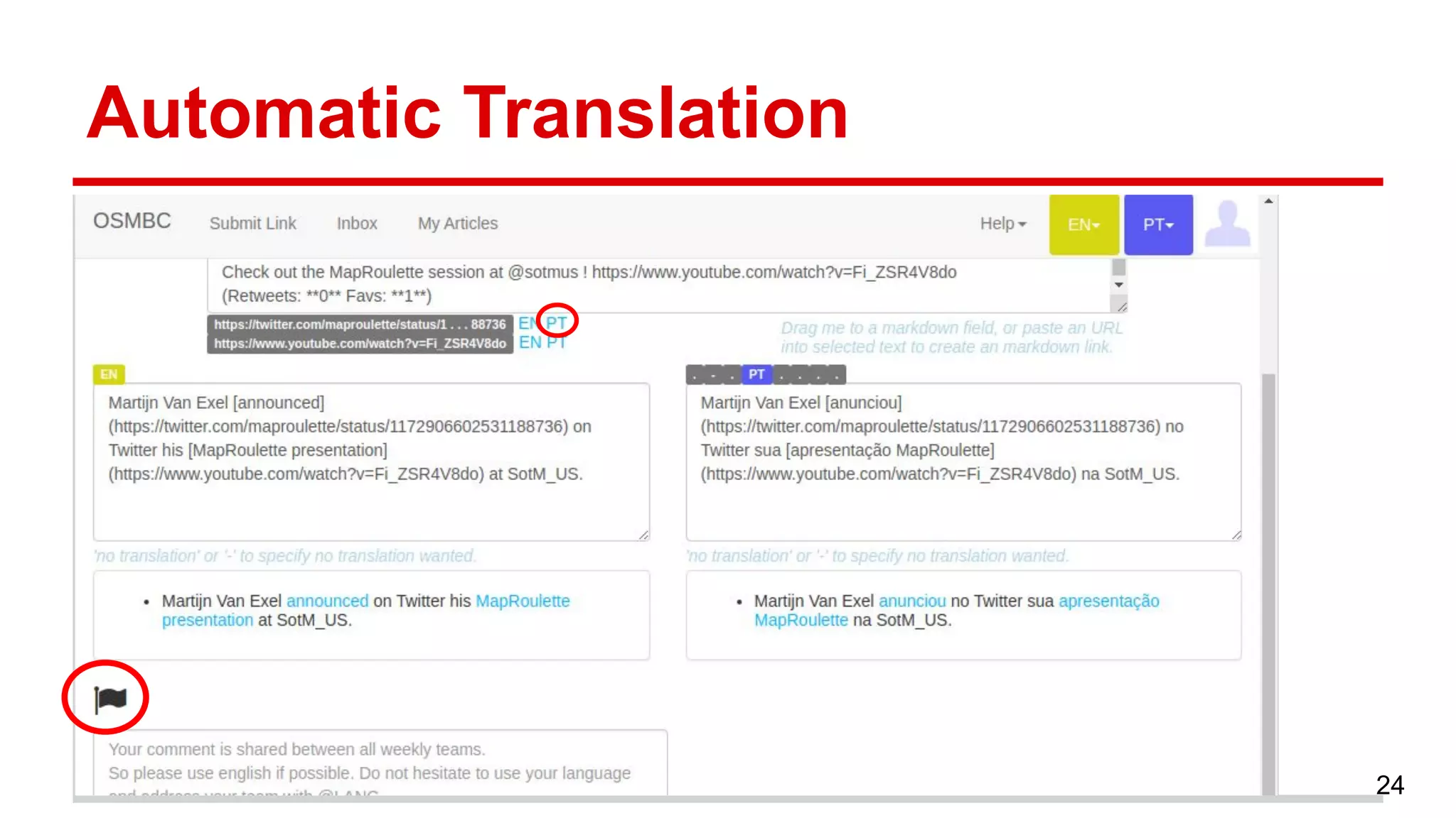 Automatic Translation
24
 
