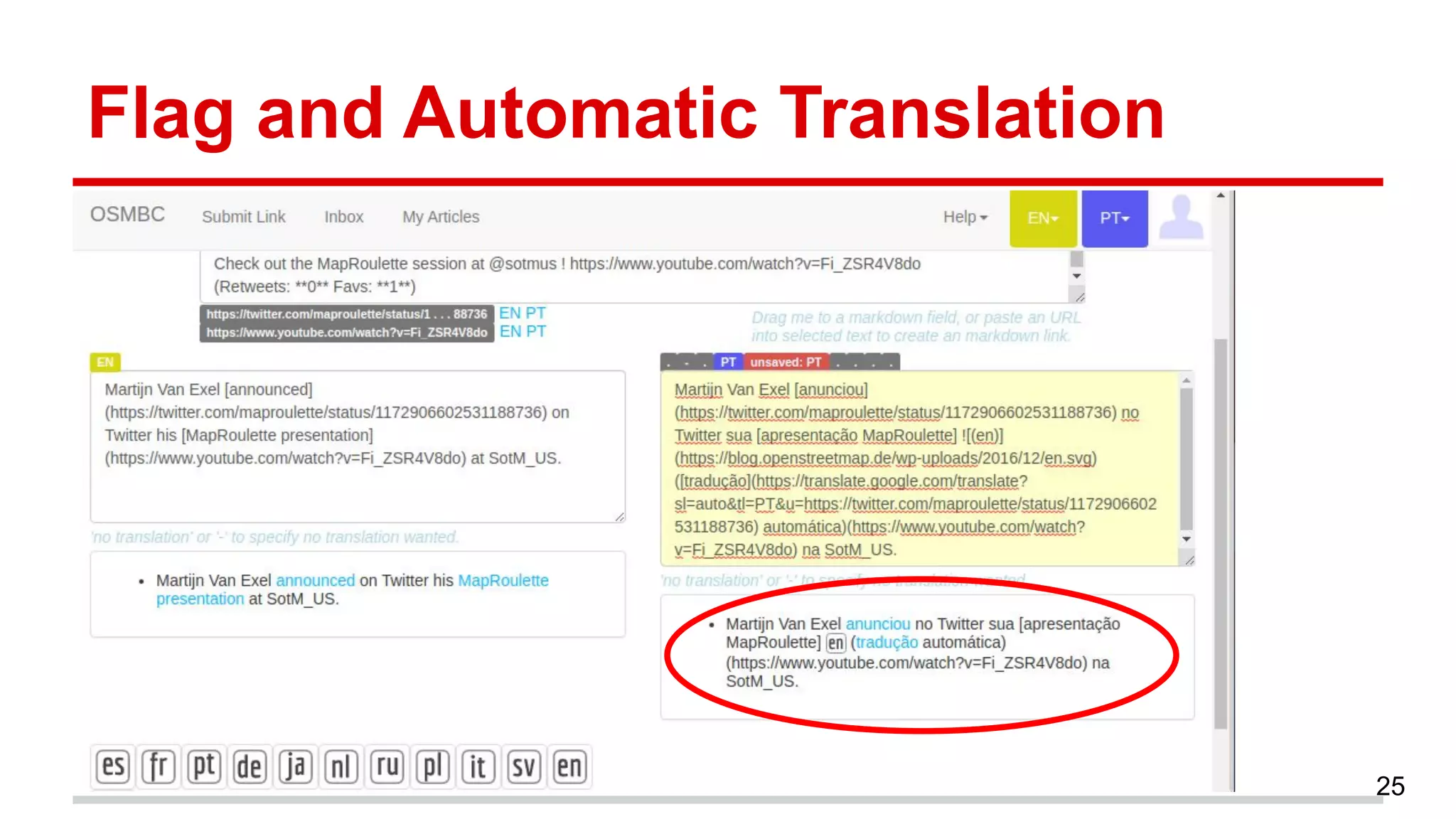 Flag and Automatic Translation
25
 