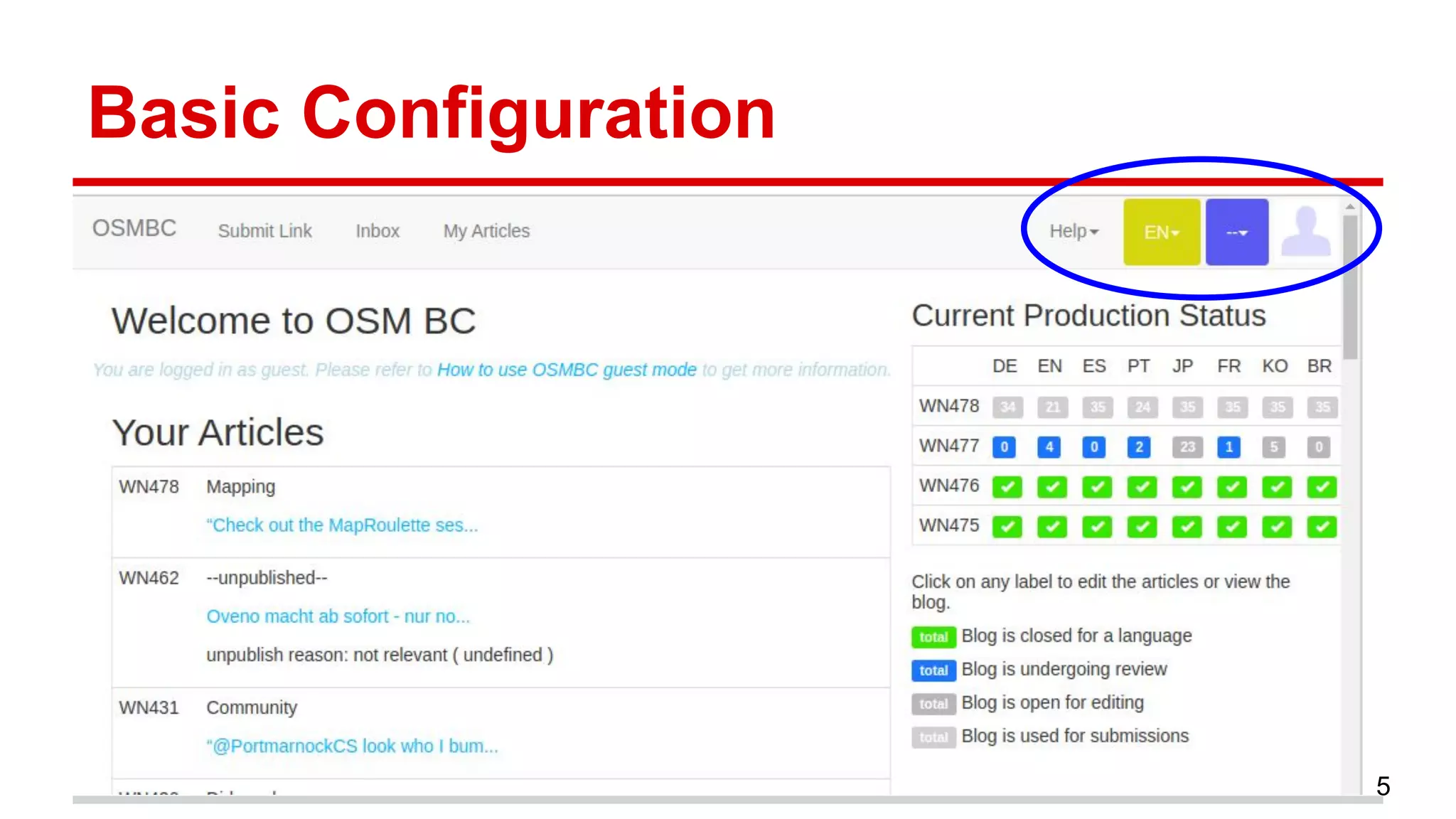 Basic Configuration
5
 