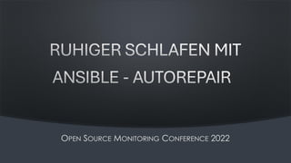 – Intern –
OPEN SOURCE MONITORING CONFERENCE 2022
 