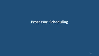 Processor Scheduling
63
 