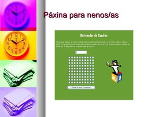 Páxina para nenos/as

 