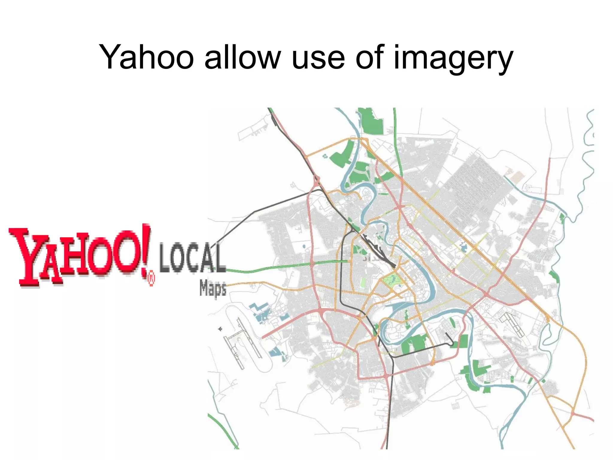 Yahoo allow use of imagery 