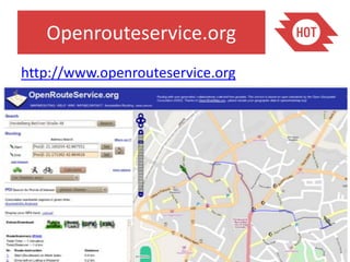 Openrouteservice.org
http://www.openrouteservice.org
 
