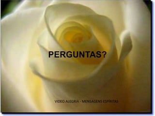 PERGUNTAS?




 VIDEO ALEGRIA - MENSAGENS ESPÍRITAS
 