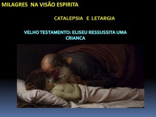 MILAGRES NA VISÃO ESPIRITA
CATALEPSIA E LETARGIA
 