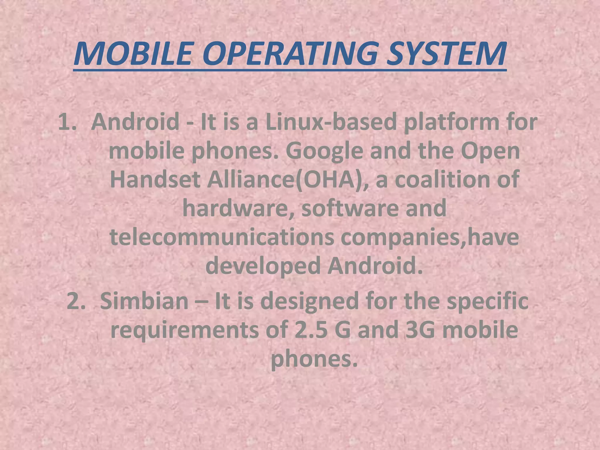 COMMONLY USED OPERATING SYSTEMS | PPT