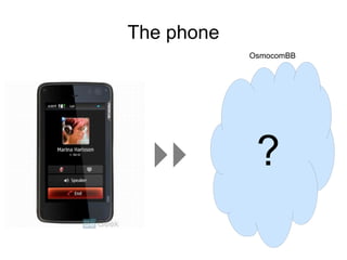The phone
            OsmocomBB




             ?
 