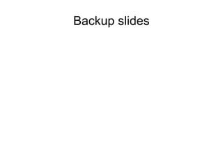 Backup slides
 