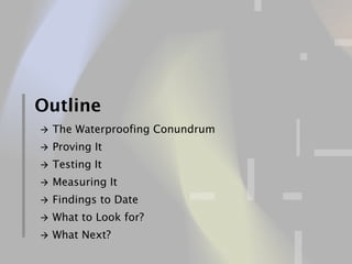 Osmosis: The Bane of Liquid Applied Waterproofing Membranes | PDF