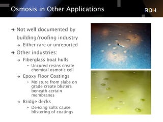 Osmosis: The Bane of Liquid Applied Waterproofing Membranes | PDF