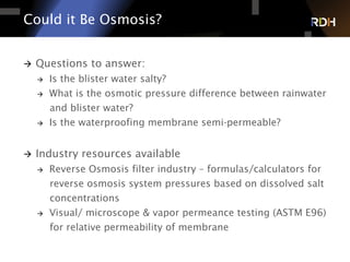 Osmosis: The Bane of Liquid Applied Waterproofing Membranes | PDF
