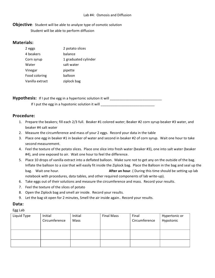  Osmosis Potato Experiment Results Osmosis Lab Report 2019 01 31