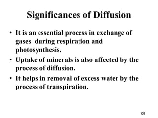 Osmosis, diffusion presentation | PPTX