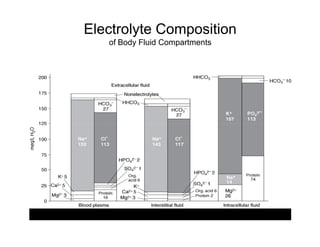 Electrolyte Composition
of Body Fluid Compartments

 