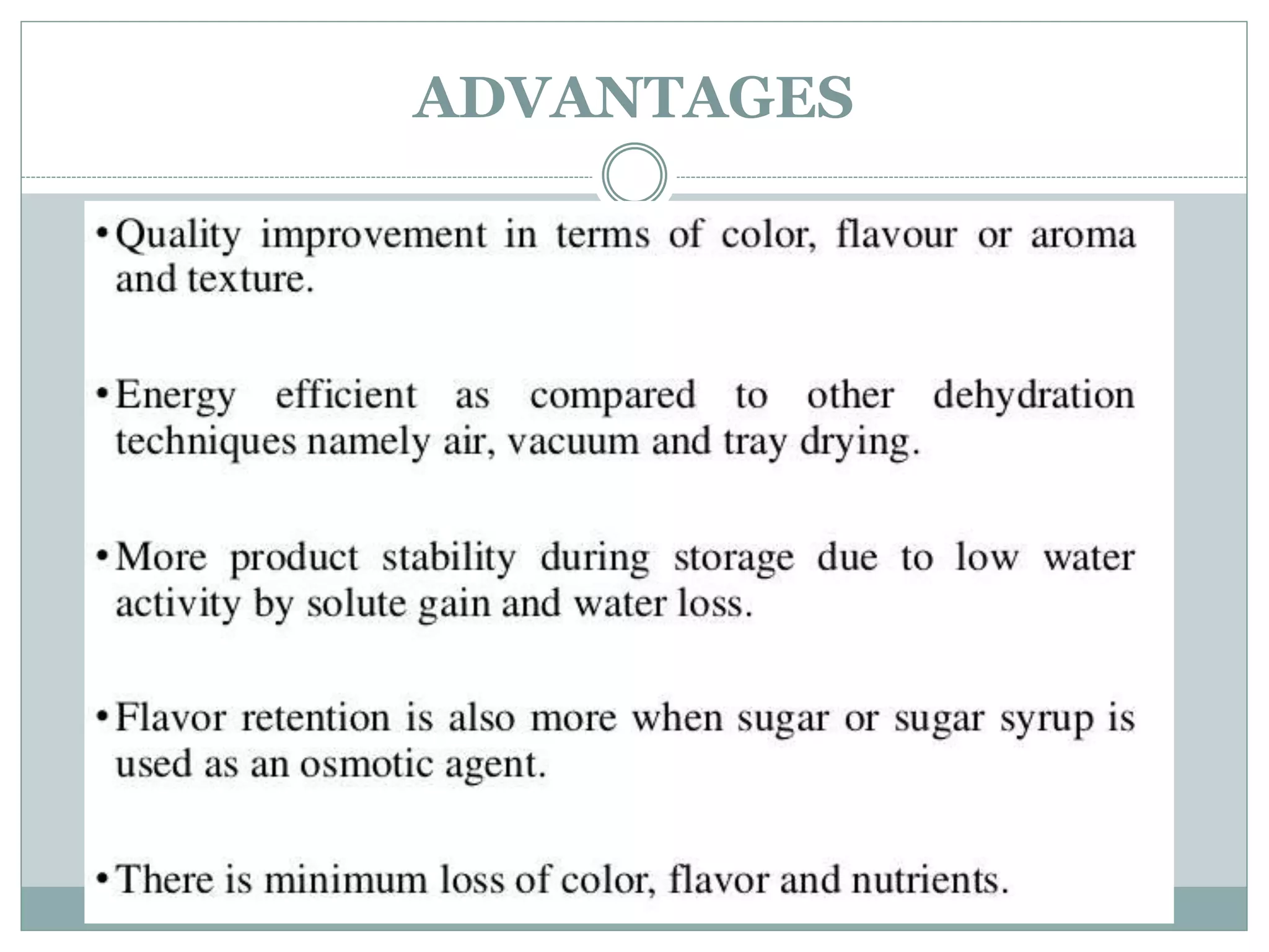 Osmotic methods for food preservation PPT
