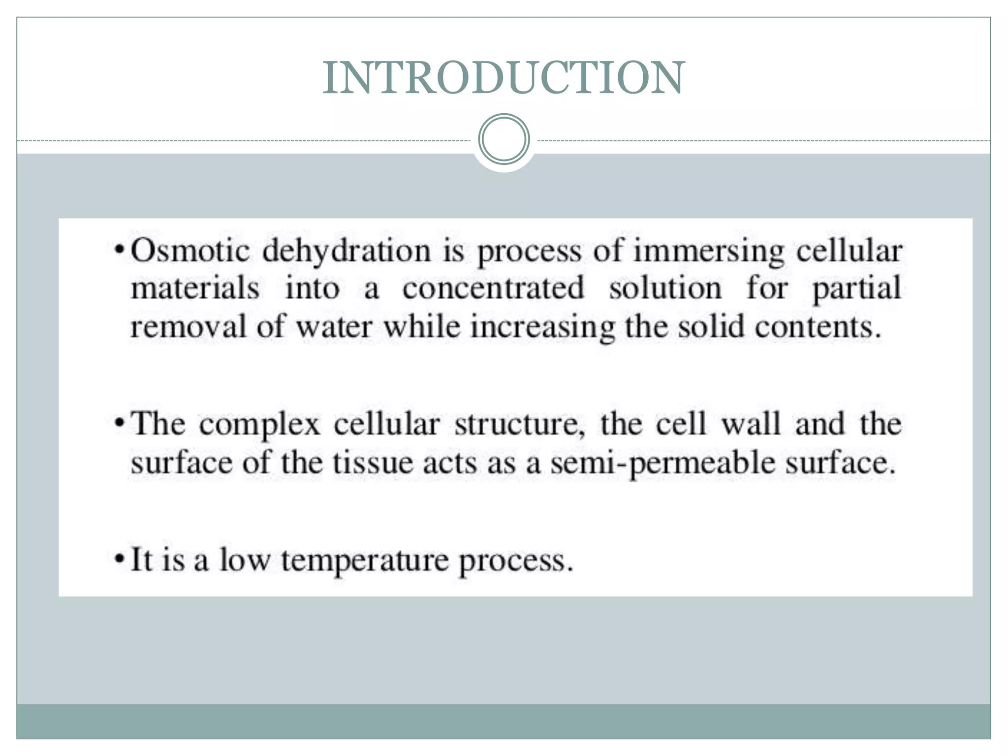Osmotic methods for food preservation PPT