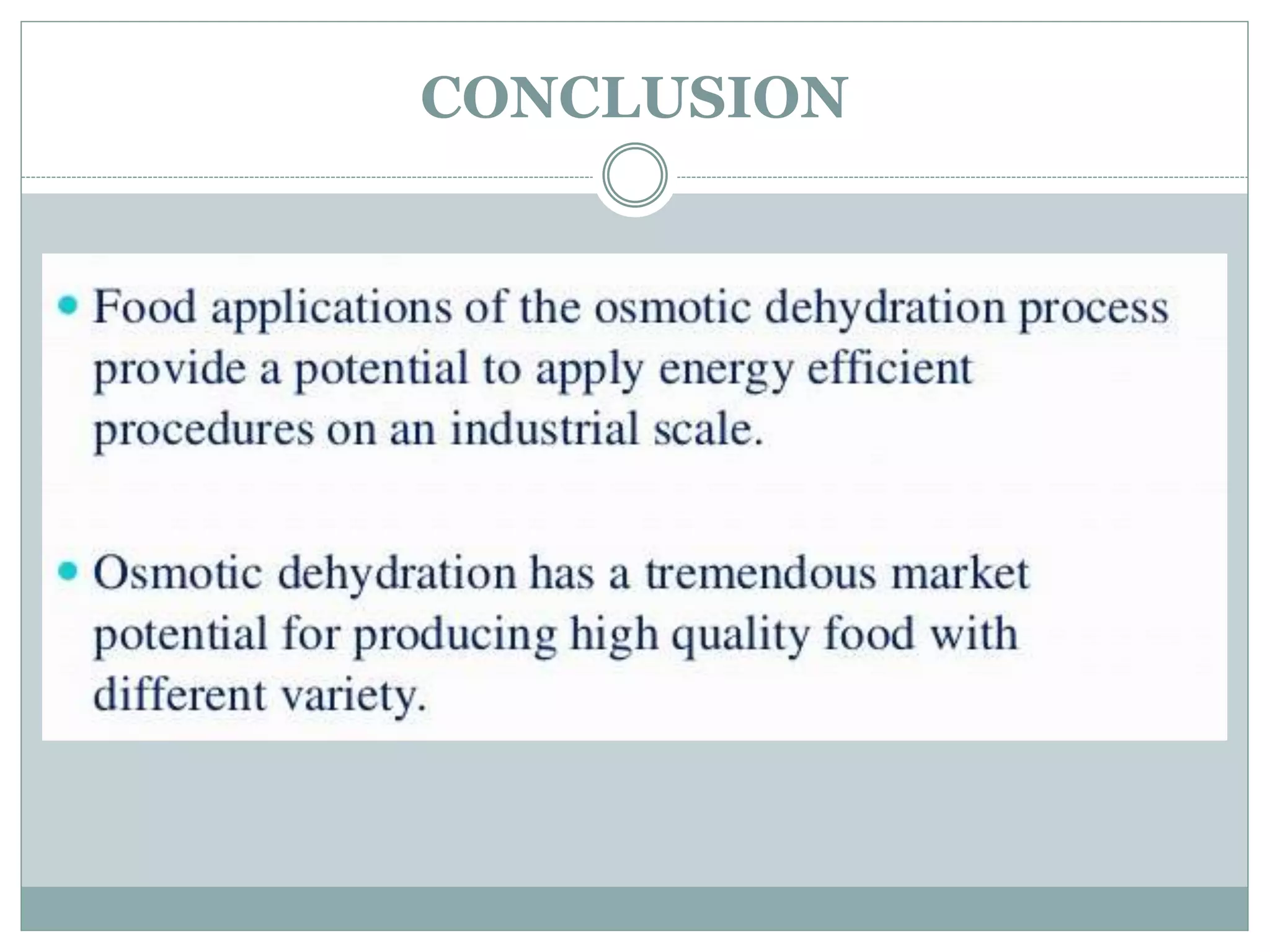 Osmotic methods for food preservation PPT