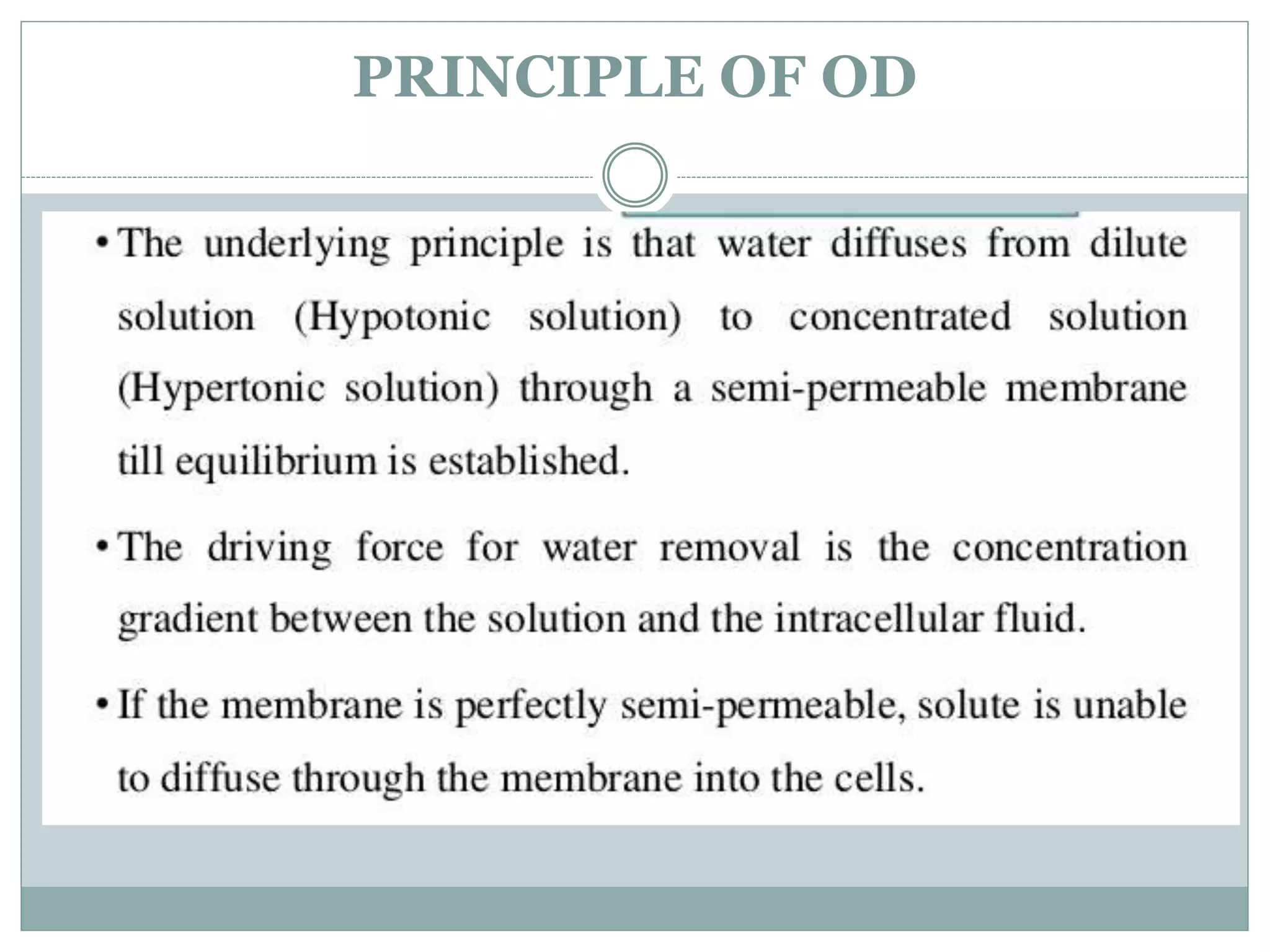Osmotic methods for food preservation PPT