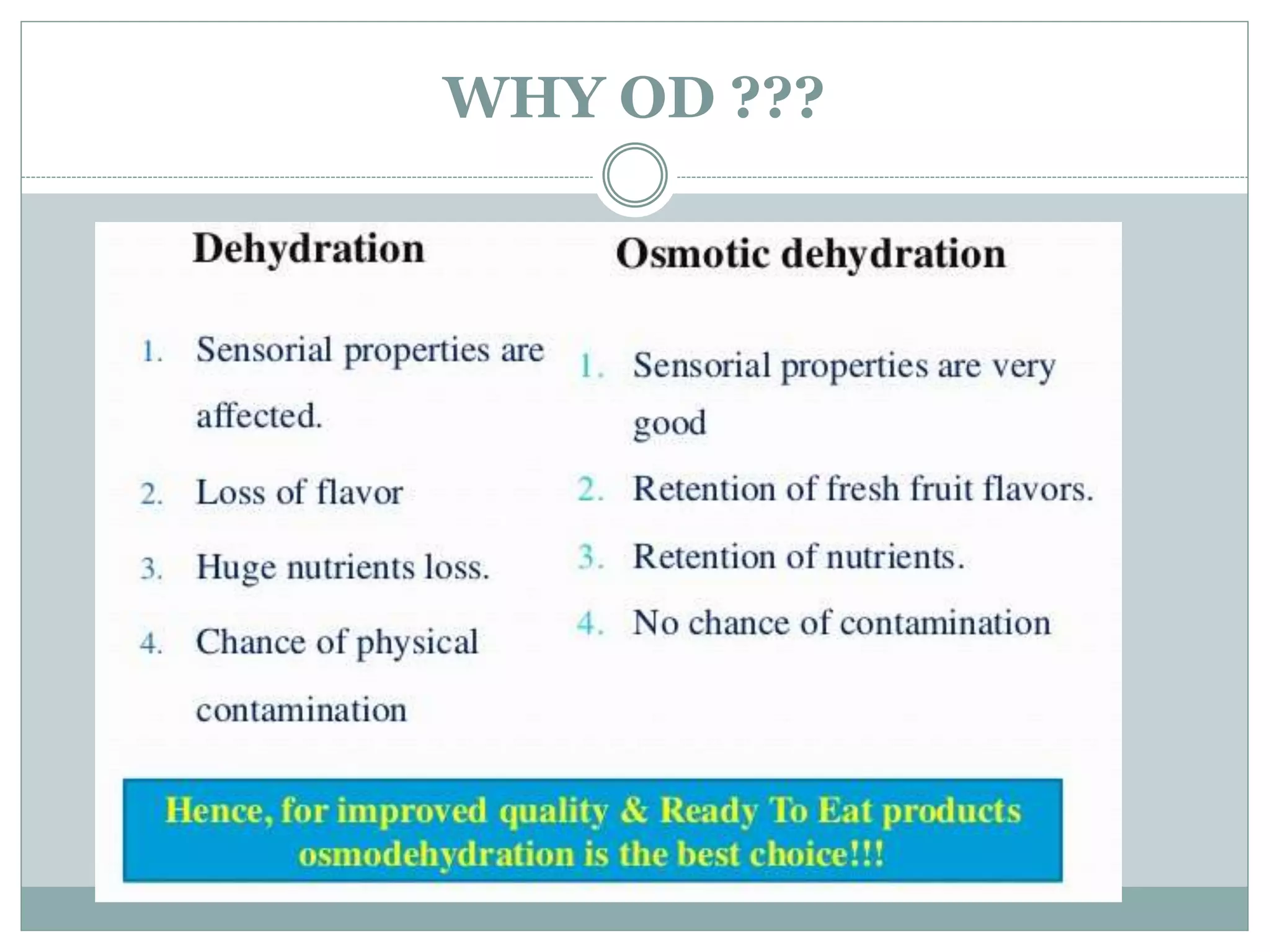 Osmotic methods for food preservation PPT