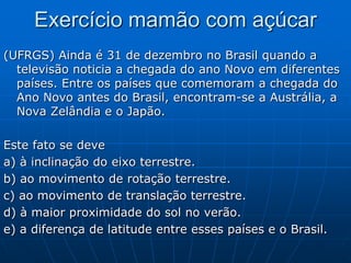 As zonas térmicas da TerraA parte da superfície da Terra que recebe os raios solares mais diretamente fica entre os trópicos de Câncer e de Capricórnio.Essa parte é chamada de zona tropical (quente ou intertropical) e corresponde à mais quente do planeta.