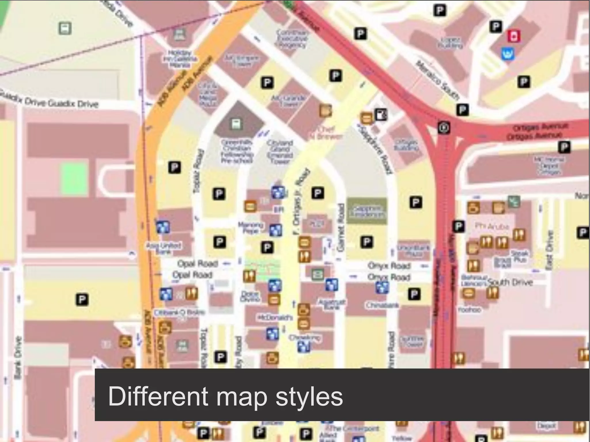 Different map styles
 