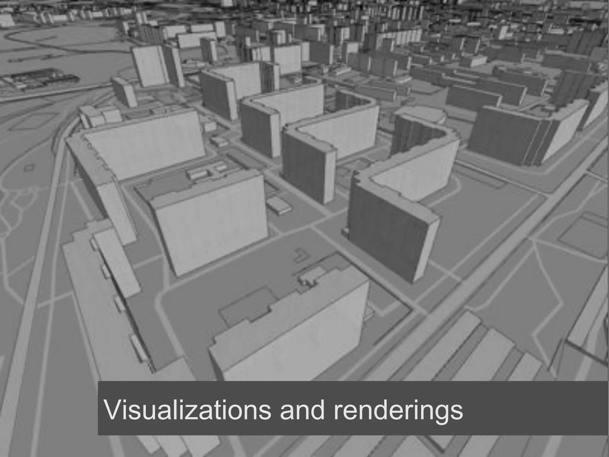 Visualizations and renderings
 