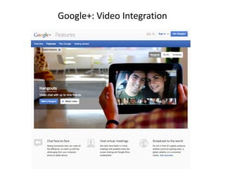 Google+: Video Integration

 