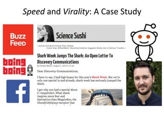 Speed and Virality: A Case Study

 