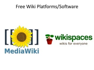Free Wiki Platforms/Software

 