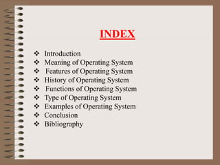 Operating system education. technology. | PPTX | Operating Systems ...