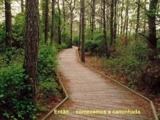Então… comecemos a caminhada.
 