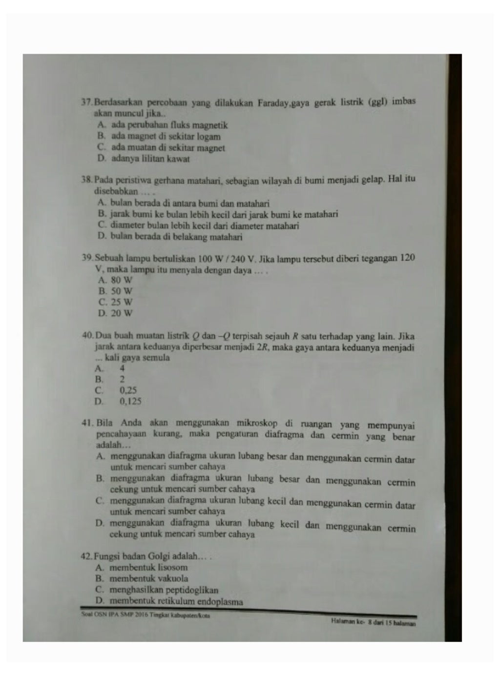 Soal OSN IPA SMP 2016.pdf Soal OSN IPA SMP 2016.pdf