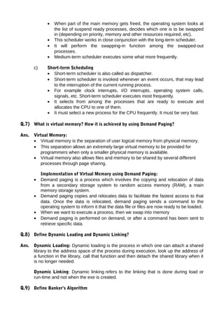 Introduction to Operating System (Important Notes) | DOC