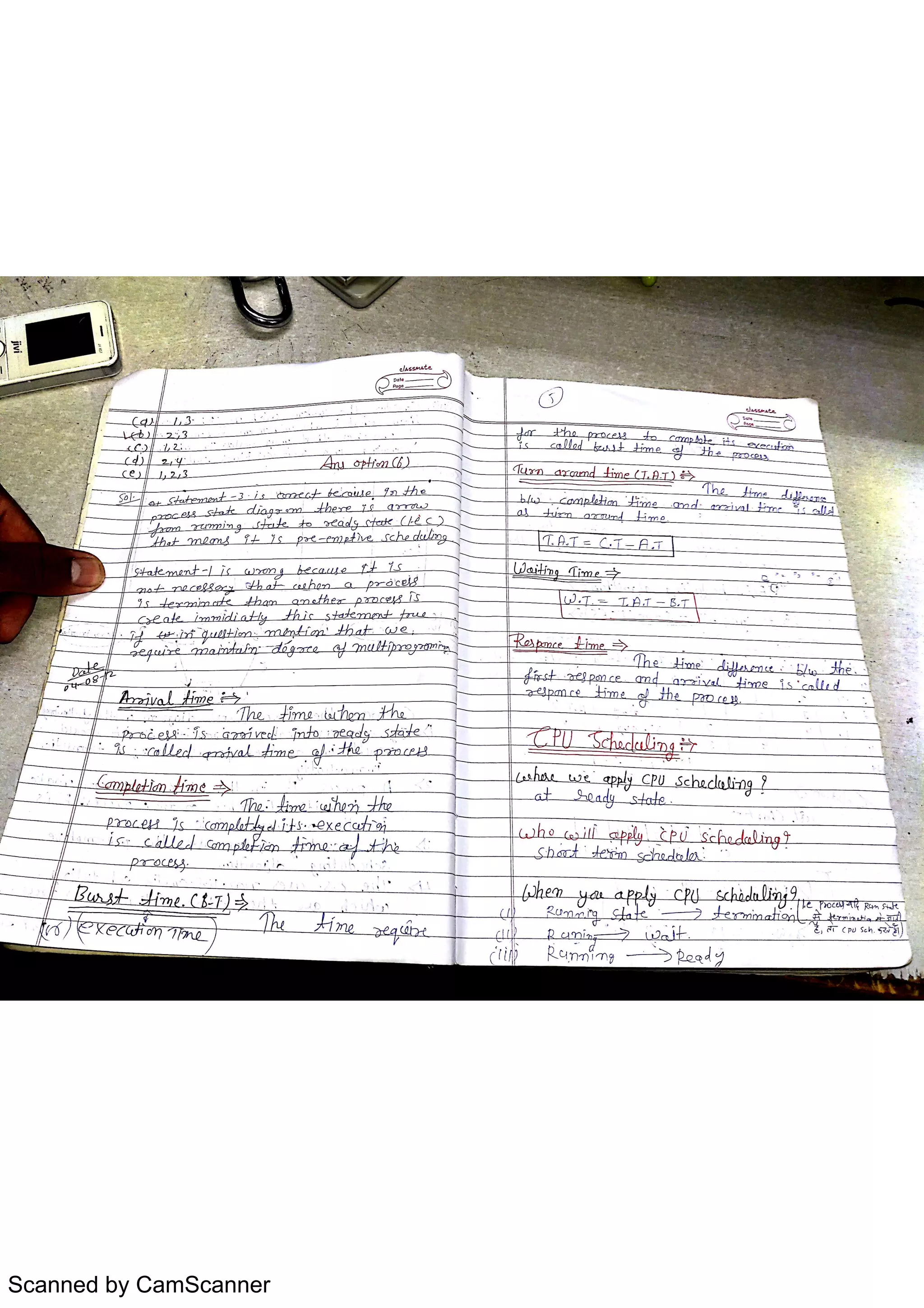 Operating System Notes | PDF