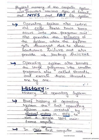Os notes | PDF