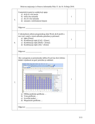 Zadaci iz Osnove informatike | PDF