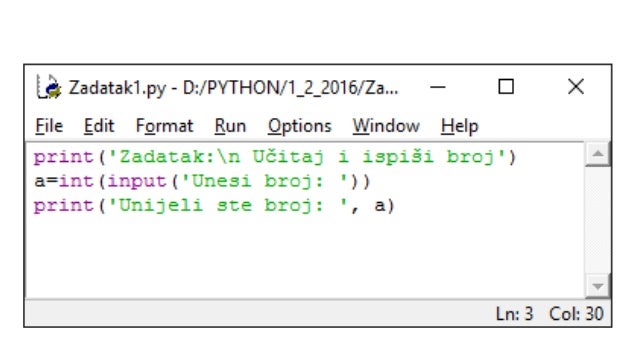 Osnove programiranja u Pythonu