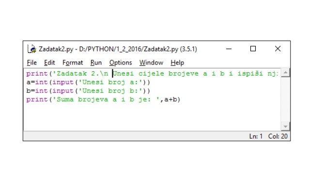Osnove programiranja u Pythonu