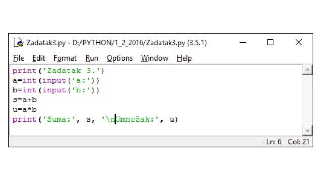 Osnove programiranja u Pythonu