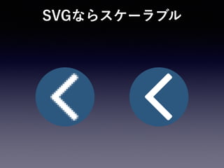 SVGならスケーラブル
 