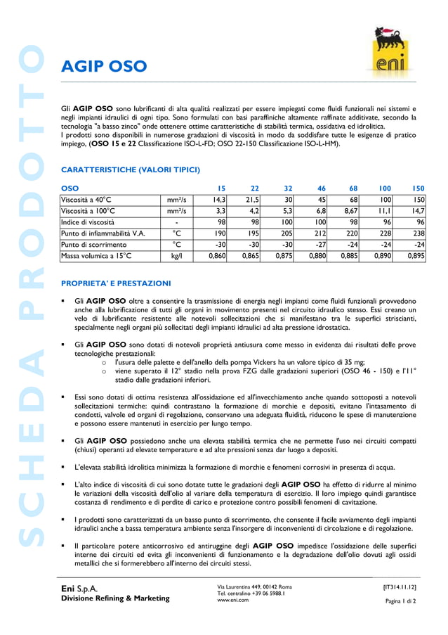OLIO IDRAULICO HPL 68 IN TANICA DA LITRI 20 OLIO IDRAULICO HPL 68 IN TANICA DA LITRI 20