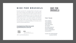 Bike for Brussels - Open Summer of Code 2017