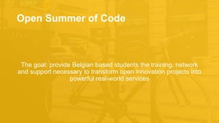 Bike for Brussels - Open Summer of Code 2017 Slide 6