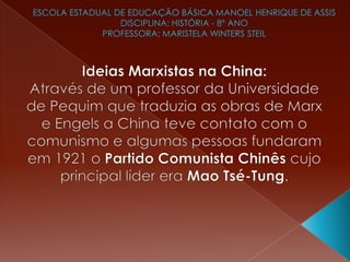 O socialismo na asia   cap. 11