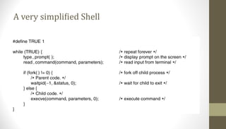 A very simplified Shell
 